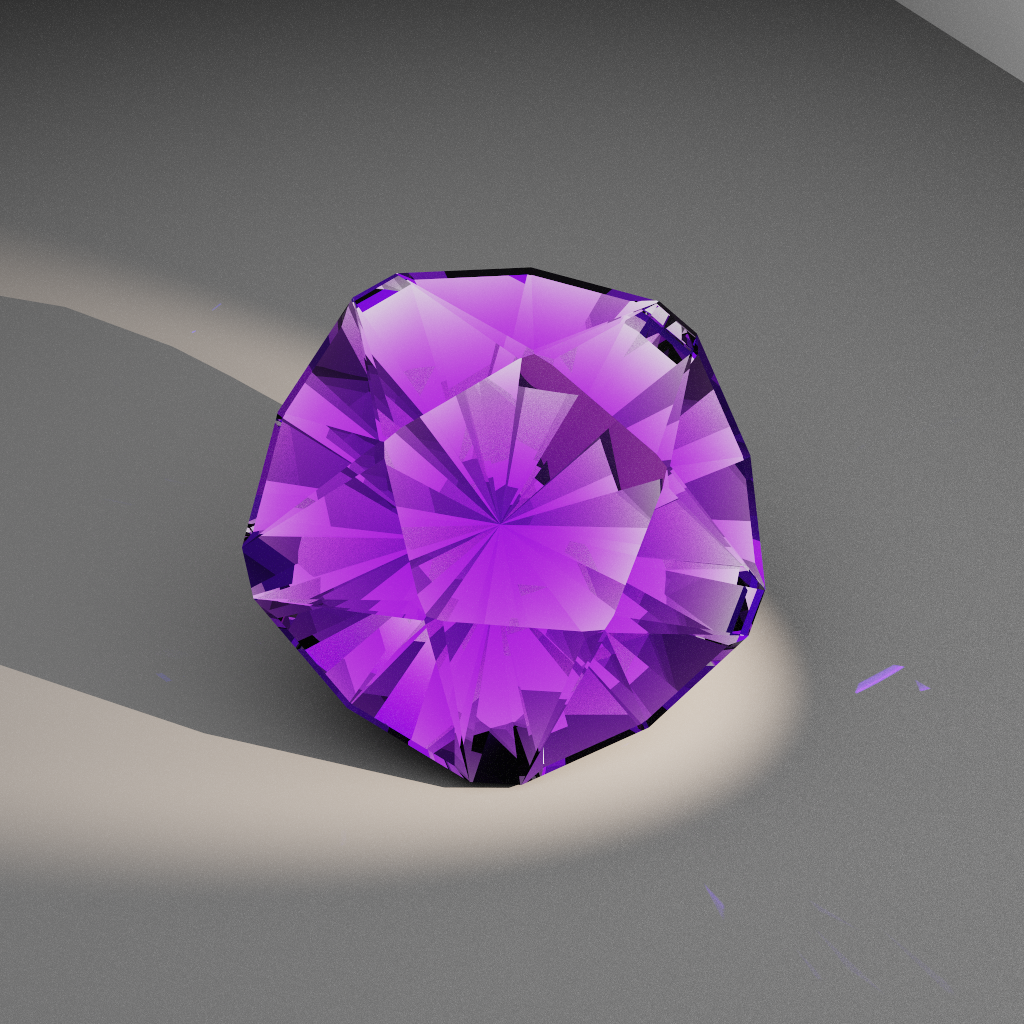 Indigo Corona 104 — Truncated Cushion Pentagon Spinel & Garnet faceting diagram