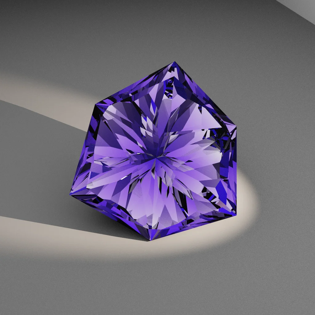 Silken Arc 741 — Shield Sapphire & Ruby faceting diagram