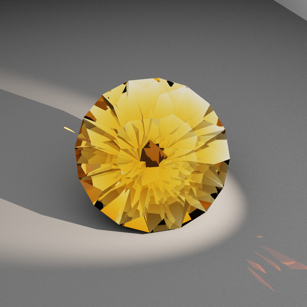 Zenith Reverie 583 — Round Spinel & Garnet faceting diagram