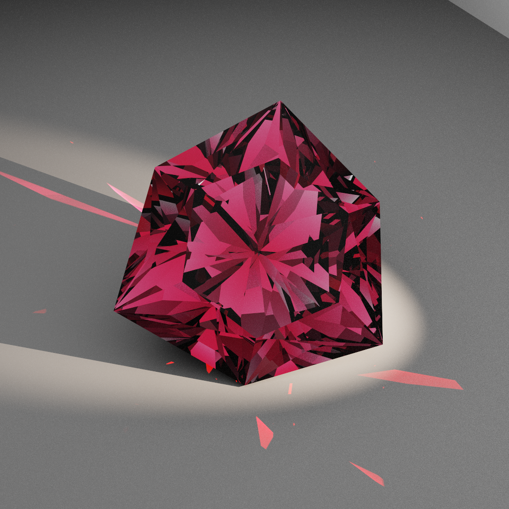 Brilliant Grace 384 — Shield Moissanite faceting diagram