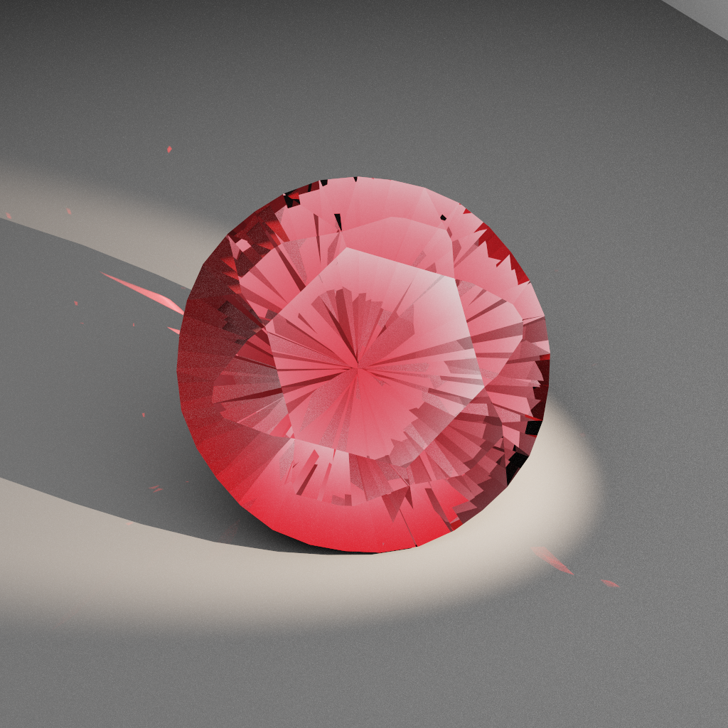 Polished Arc 109 — Truncated Cushion Octagon Sapphire & Ruby faceting diagram