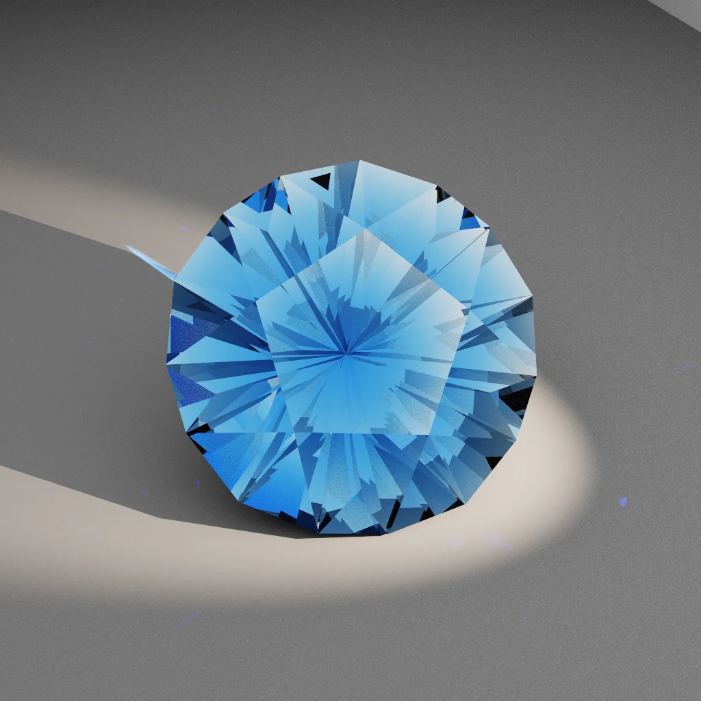 Scintillant Essence 240 — Truncated Cushion Pentagon Sapphire & Ruby faceting diagram
