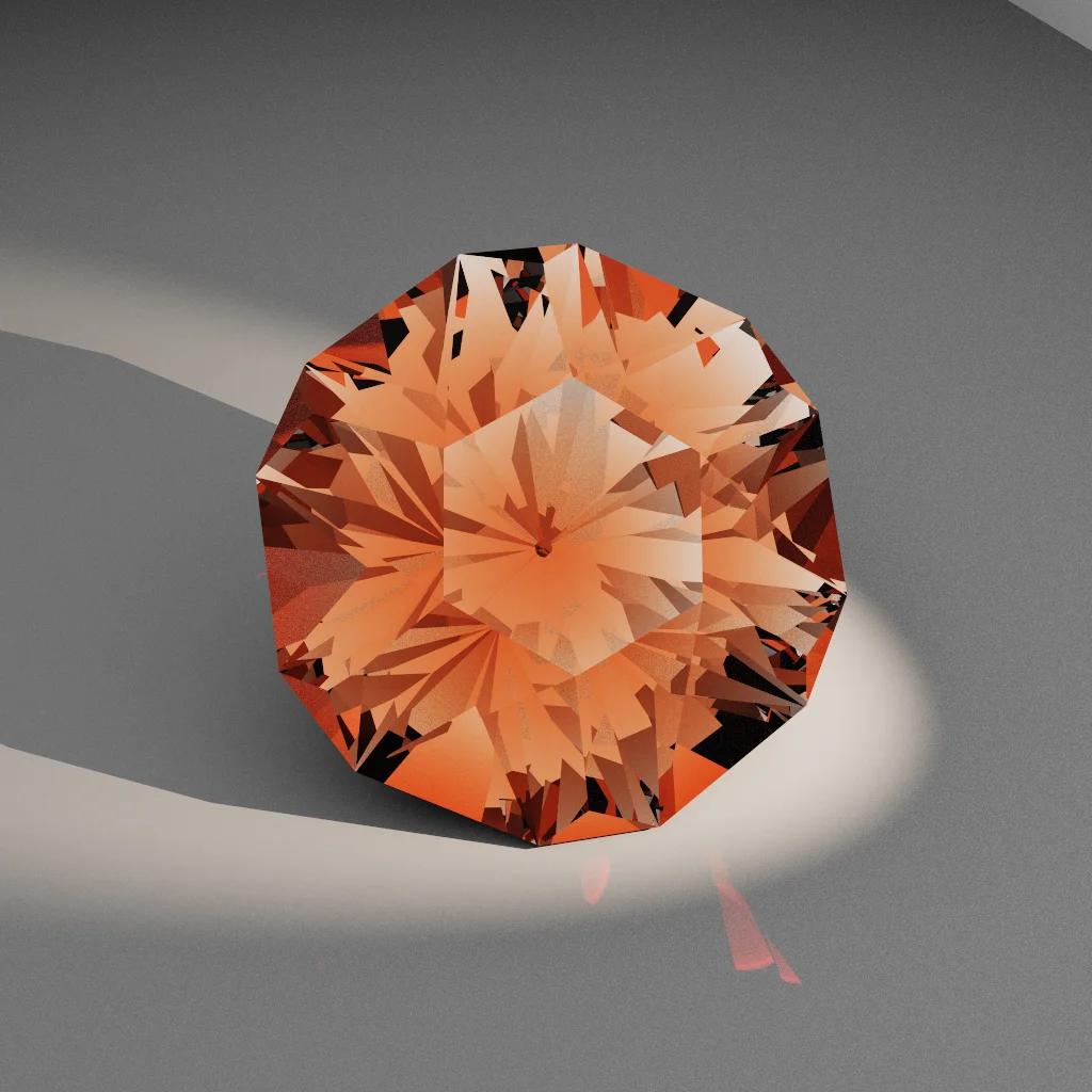 Arcane Gleam 389 — Truncated Hexagon Sapphire & Ruby faceting diagram
