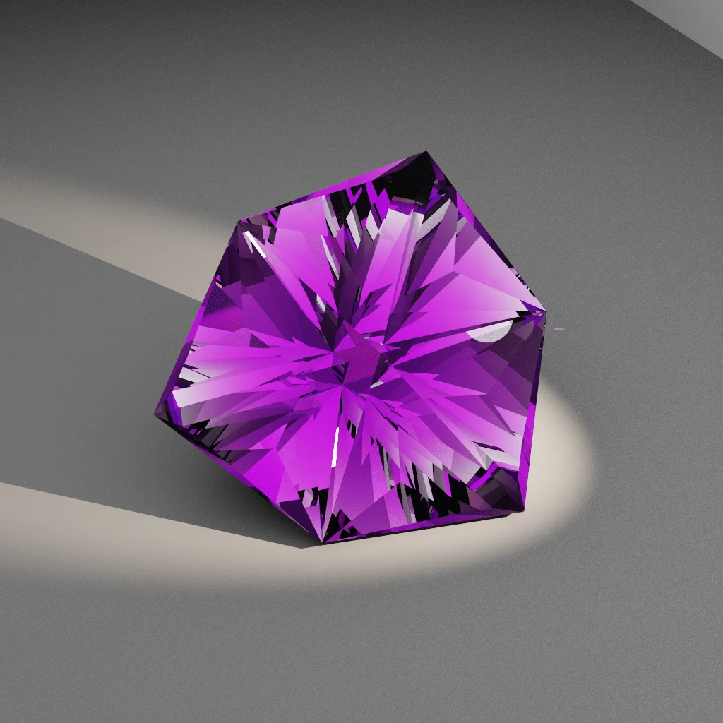 Crystal Spirit 959 — Shield Spinel & Garnet faceting diagram