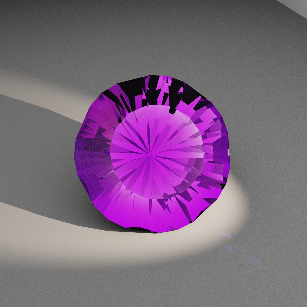 Cerulean Dream 306 — Cushion Heptagon Sapphire & Ruby faceting diagram