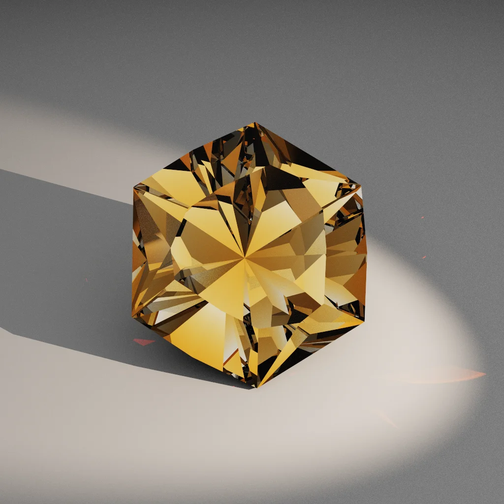 Nebula Glow 649 — Truncated Cushion Trillion Spinel & Garnet faceting diagram