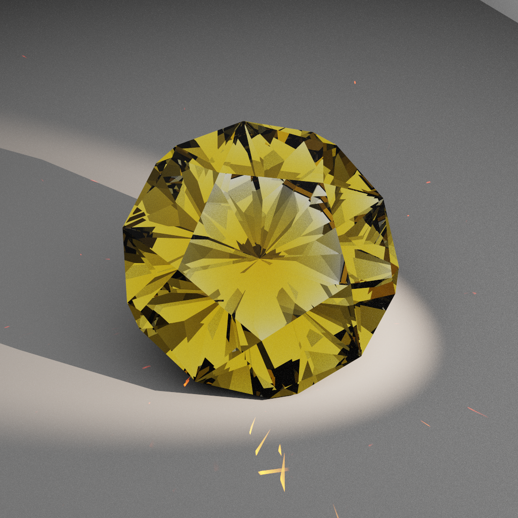 Topaz Bloom 619 — Truncated Cushion Pentagon Moissanite faceting diagram