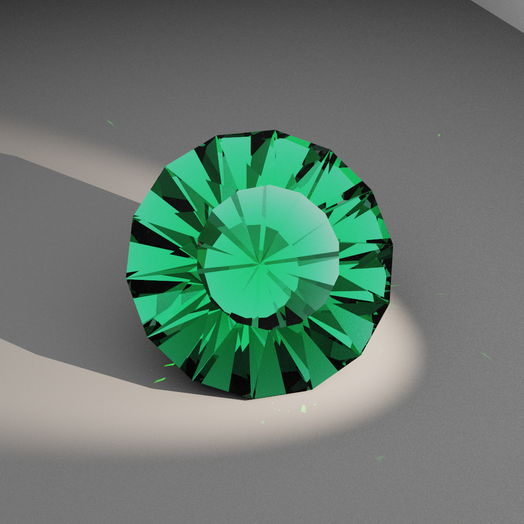 Cobalt Tempest 342 — Truncated Cushion Heptagon Diamond faceting diagram