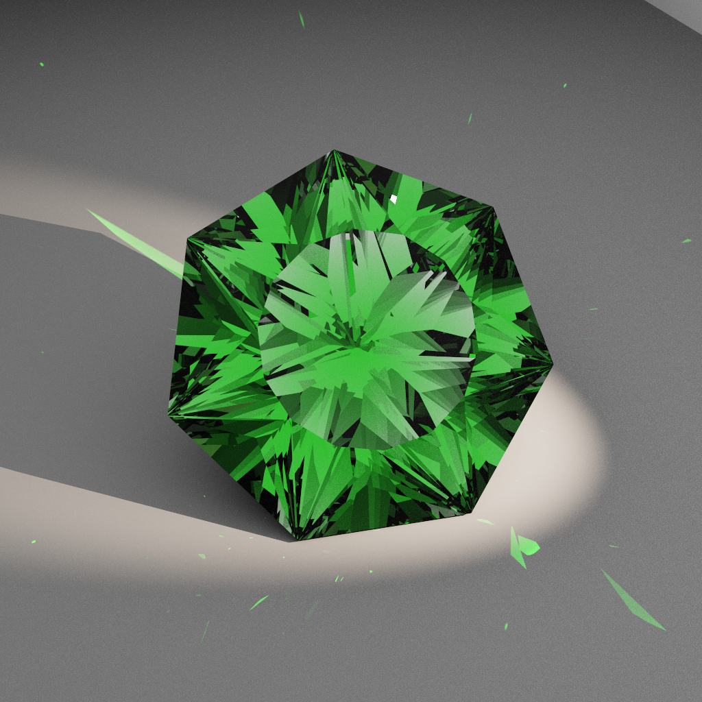 Blazing Sunbeam 143 — Heptagon Moissanite faceting diagram