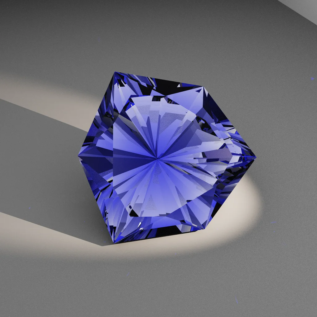 Aurora Nebula 169 — Shield Sapphire & Ruby faceting diagram
