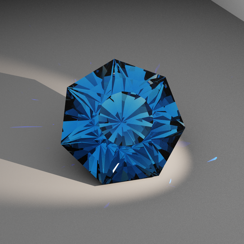 Gilded Eddy 131 — Heptagon Moissanite faceting diagram
