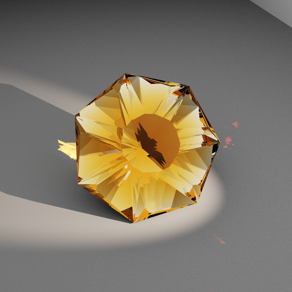Diamond Regalia 574 — Heptagon Quartz & Amethyst faceting diagram