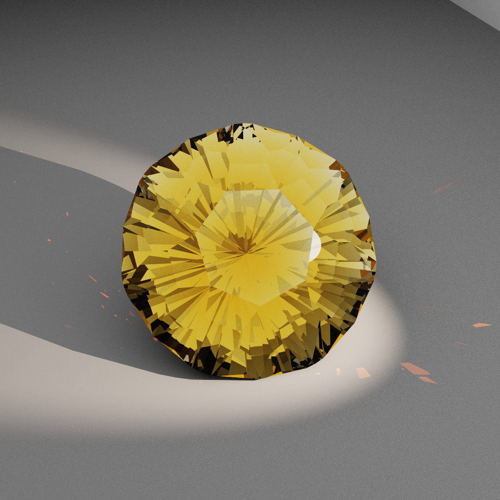 Sapphire Quasar 938 — Truncated Cushion Heptagon Cubic Zirconia (CZ) faceting diagram