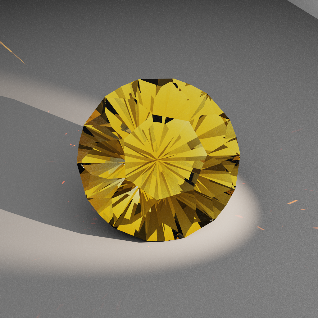 Hallowed Torrent 457 — Cushion Heptagon Cubic Zirconia (CZ) faceting diagram