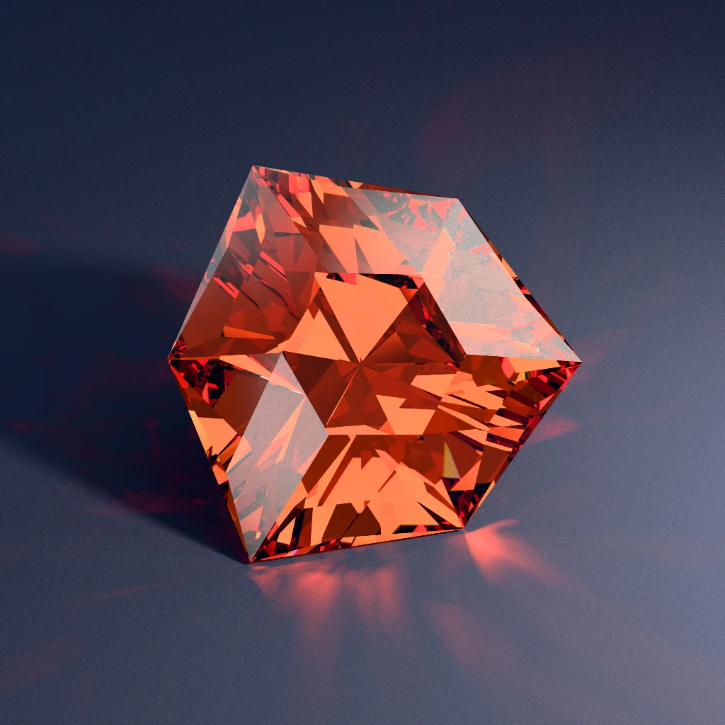 Sunlit Fissure 342 — Shield Cubic Zirconia (CZ) faceting diagram