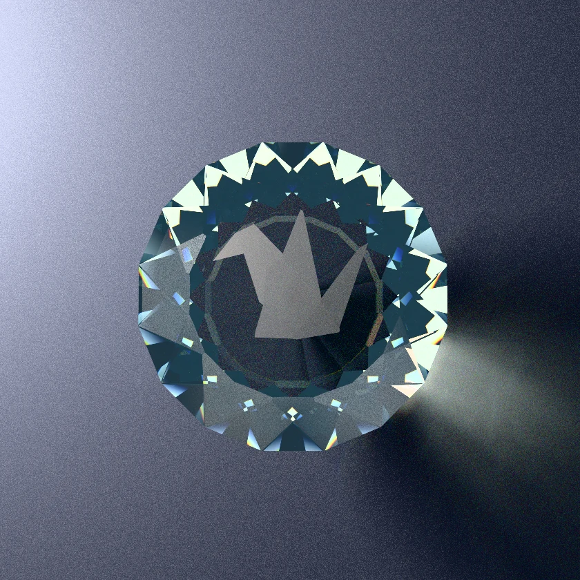 Origami Crane in Santa Maria Aquamarine Beryl