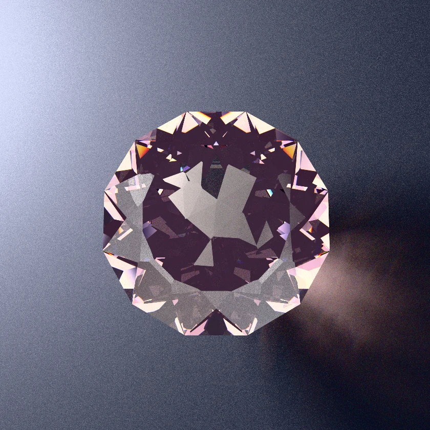 Origami Dragon in Rose-Padparadscha Sapphire